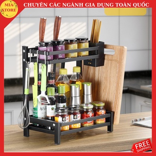 Kệ đựng gia vị nhà bếp thông minh đa năng thép không gỉ đồ dùng nhà bếp