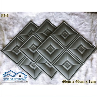 [Flash Sale] Xốp dán tường giả da P3-3 cao cấp - Kèm video thi công thực tế