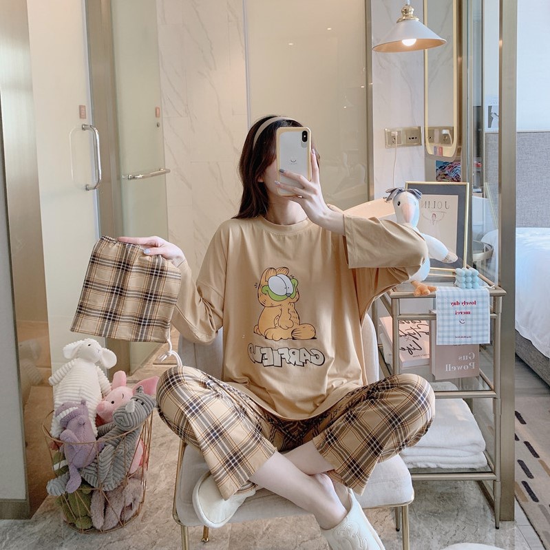 Bộ Đồ Mặc Nhà Thu Đông ⚡️𝐌𝐈𝐄̂̃𝐍 𝐏𝐇𝐈́ 𝐒𝐇𝐈𝐏⚡️ Bộ Đồ Dài Tay Nữ Cao Cấp Cotton Mềm Mịn