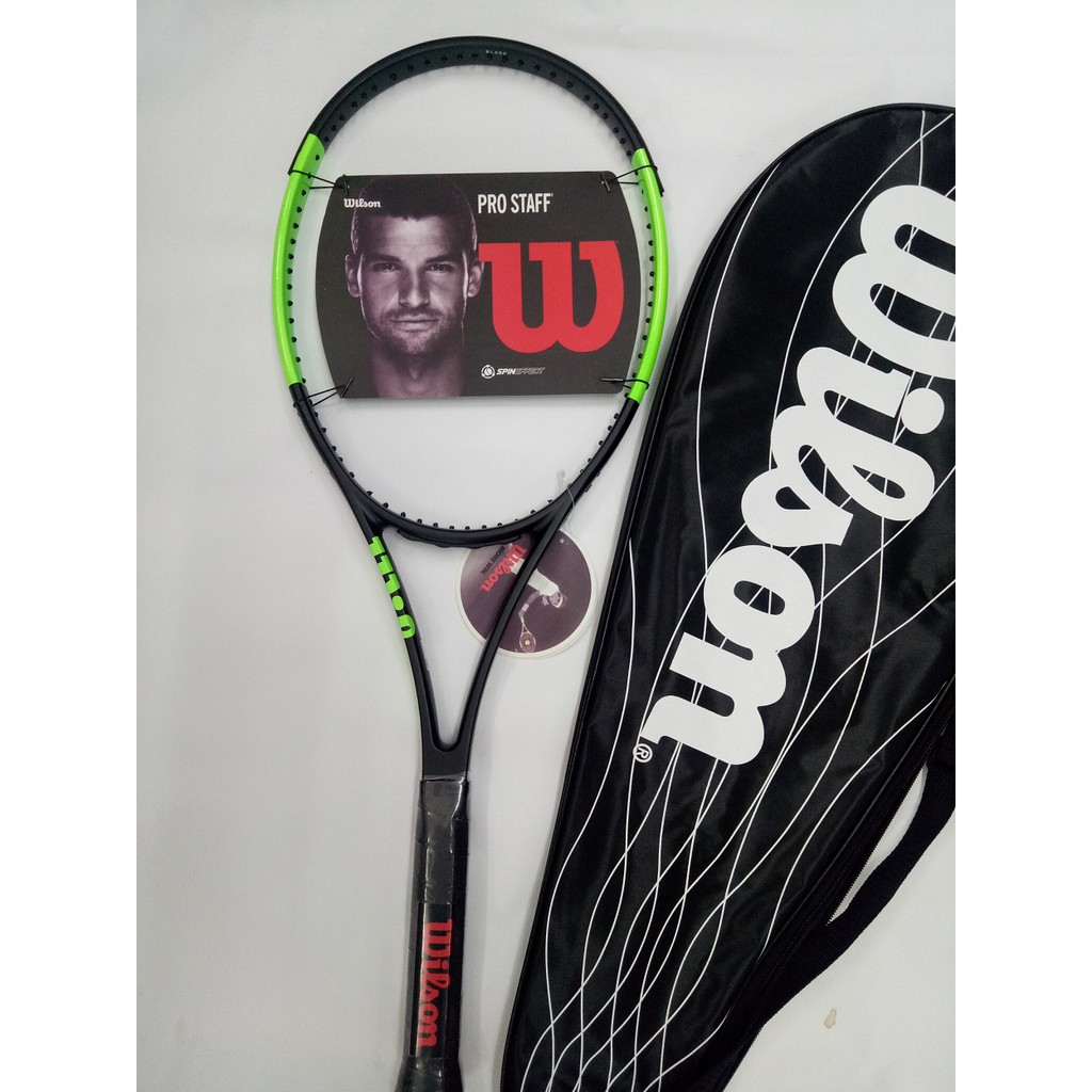 Vợt tennis Wilson 260g- Màu Xanh cốm - tặng căng cước quấn cán và bao vợt - ảnh thật sản phẩm