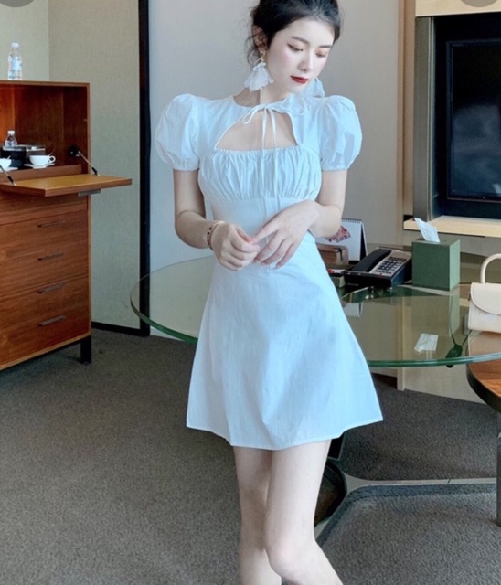 ĐẦM DỰ TIỆC XOÈ ĐŨI TAY PHỒNG MÚT NGỰC GIÁ RẺ KÈM ẢNH THẬT