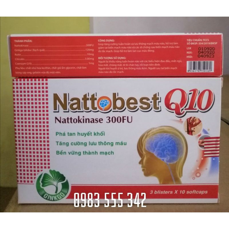 Viên uống Natto best Q10 hỗ trợ giảm các triệu chứng đau đầu, ù tai, phòng ngừa tai biến mạch máu não.