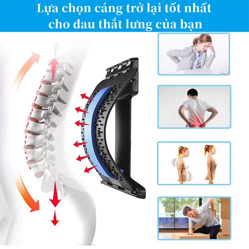 Dụng Cụ Massage Hỗ Trợ Tập Lưng, Cổ, Vai, Gáy - Khung Nắn Chỉnh Cột Sống Toàn Thân Và Điều Trị Thoát Vị Đĩa Đệm