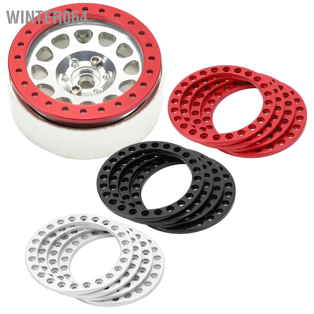Winter064 4 cái Bánh xe bên ngoài Vòng hạt nhân bằng nhôm hợp kim Vành vòng cho Trung tâm bánh VP 1.9 inch