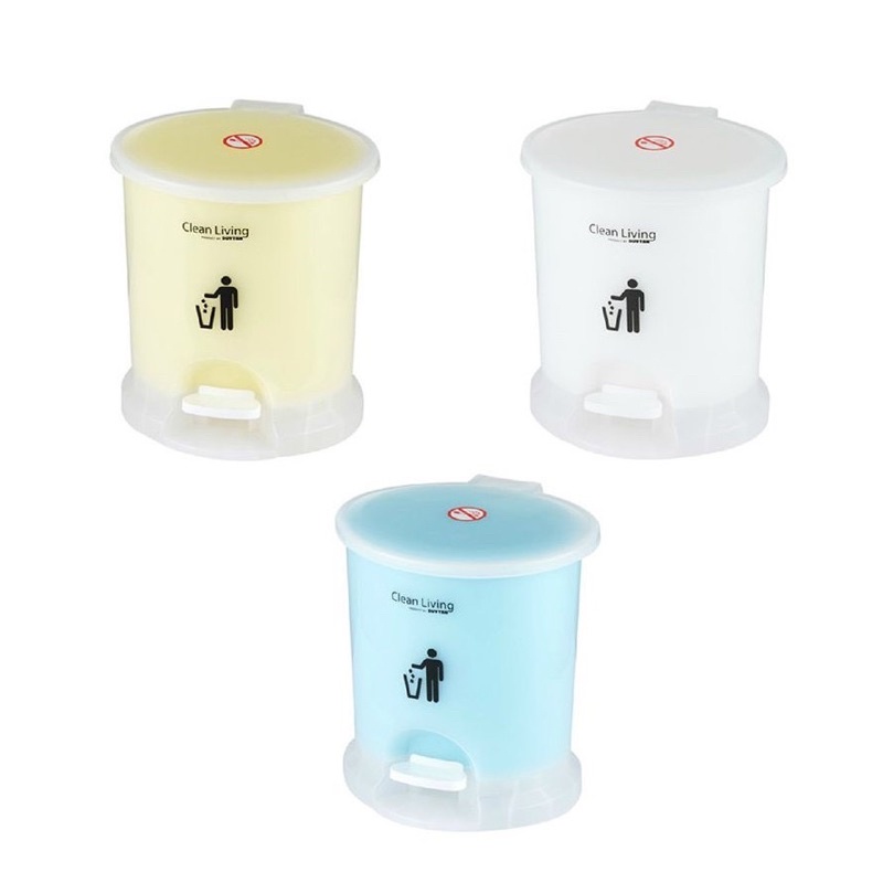 Thùng rác đạp Oval Duy Tân