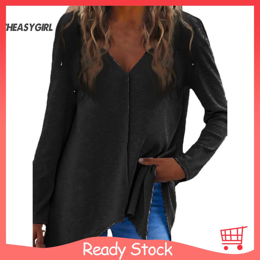 (CH) Áo sweater dệt kim cứng tinh tế phong cách mùa đông cho nữ
