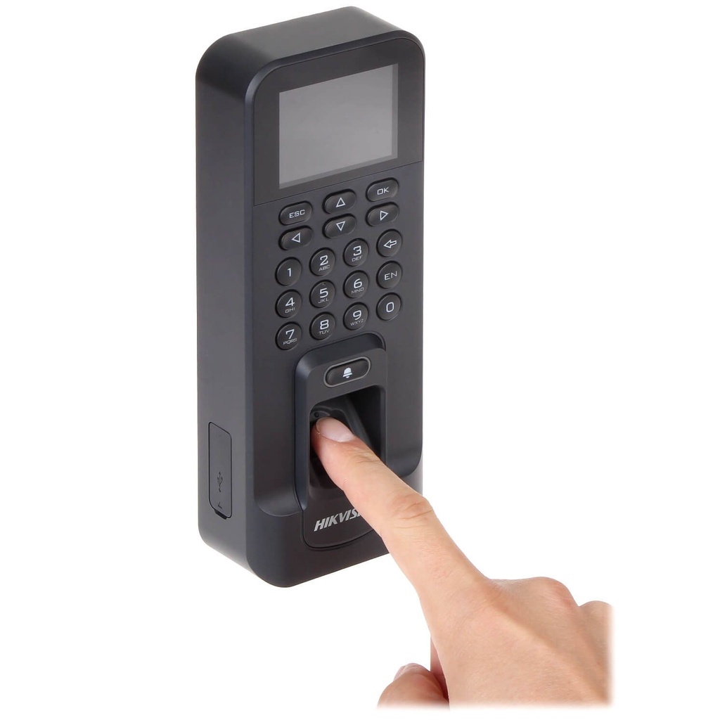 HÀNG CHÍNH HÃNG_Máy chấm công vân tay HIKVISION DS-K1T804MF_BH 24 THÁNG