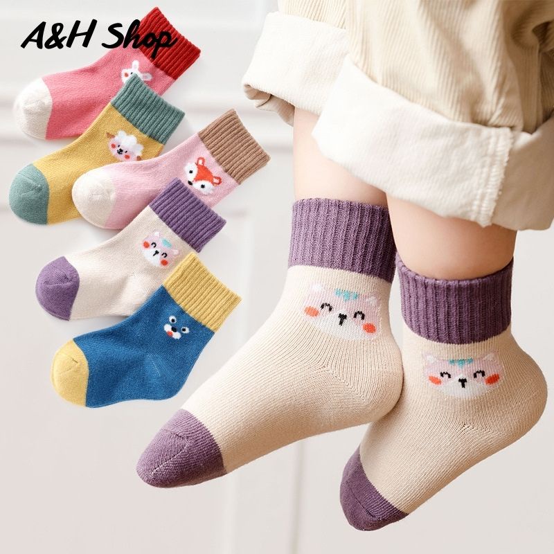 Tất cho bé trai bé gái, Vớ cho bé từ 1-12 tuổi, chất liệu cotton mềm mại, thoáng khí, thấm hút mồ hôi