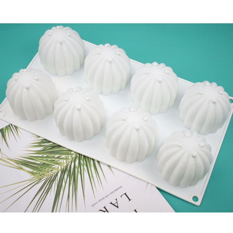 Khuôn Silicone Làm Bánh 8 Ô Hình Cây Xương Rồng