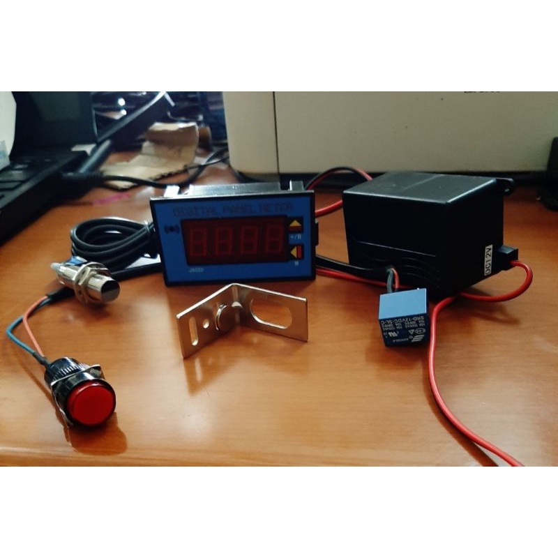 Bộ đếm số vòng có tiến - lùi - tự ngắt - cài đặt số vòng