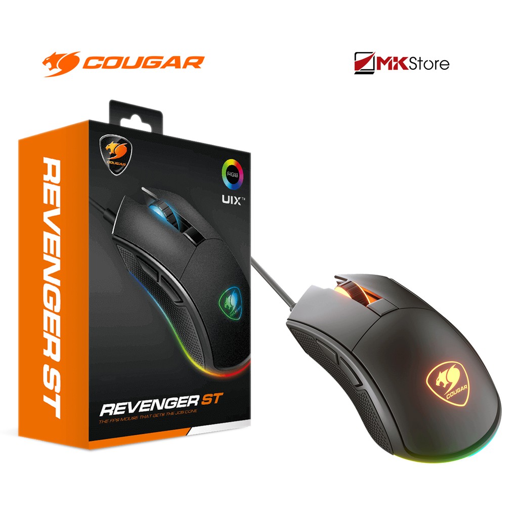 Chuột chơi game Cougar REVENGER ST 5000 DPI RGB phản hồi siêu nhanh