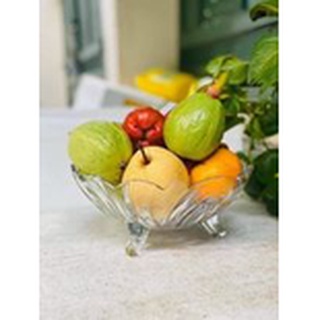 Dĩa trái cây thủy tinh 3 chân