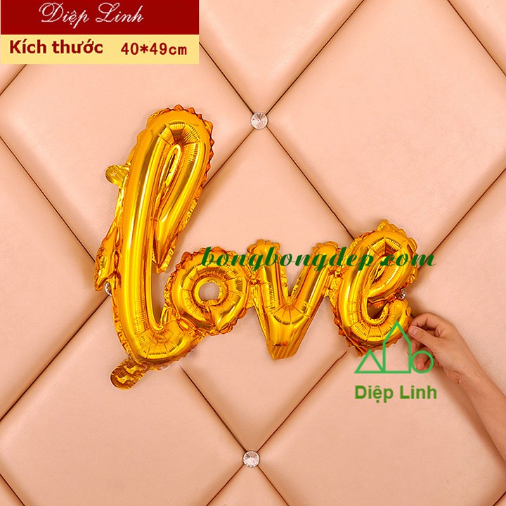 Bóng chữ love liền (kèm băng keo)