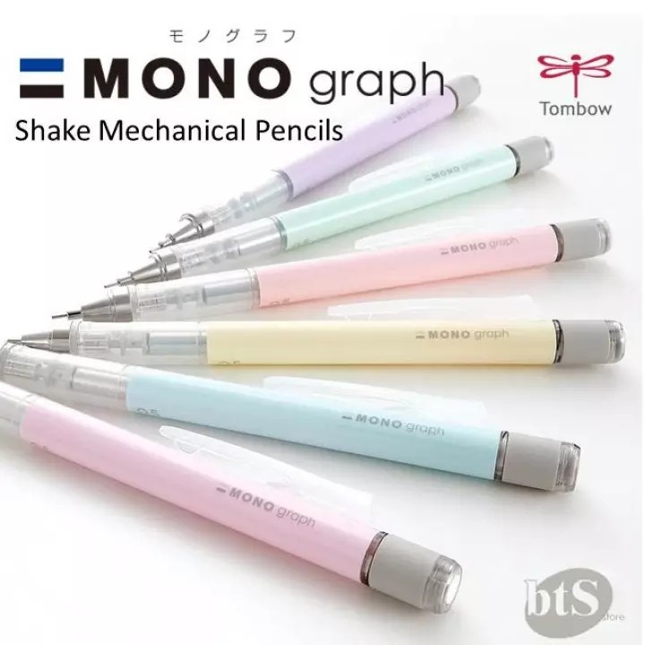 Bút Chì Kim Lắc Tombow Mono Graph 0.5mm - Phiên Bản Màu Pastel