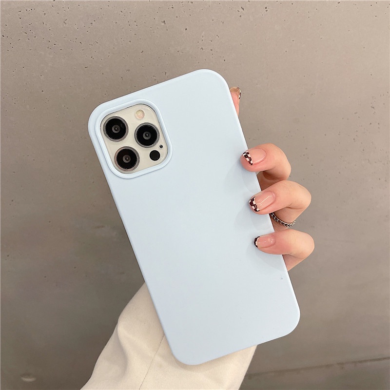 Ốp Điện Thoại Silicon Dẻo Sang Trọng Cho iPhone 14 Pro Max 13 11 12 Pro Max SE 2 2020 XS Max XR X 7 8 6 6S Plus