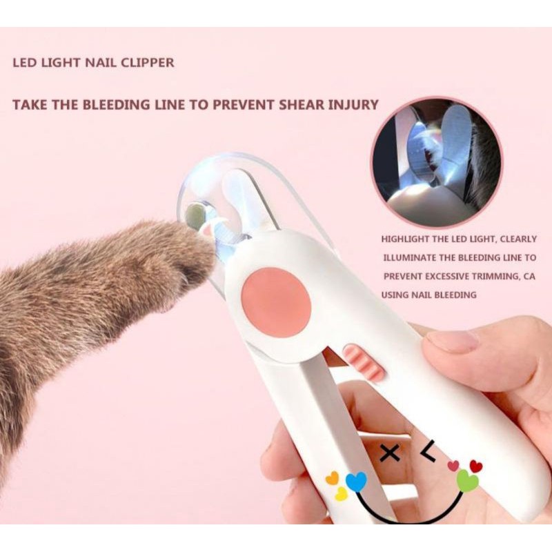 kìm cắt móng tay có đèn cho thú cưng