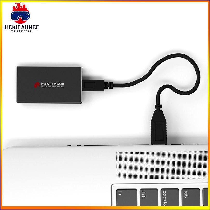 Hộp Đựng Ổ Cứng Ngoài Ssd Hdd Chuyển Đổi Type-C Sang Msata Usb 3.1 Ốp | BigBuy360 - bigbuy360.vn