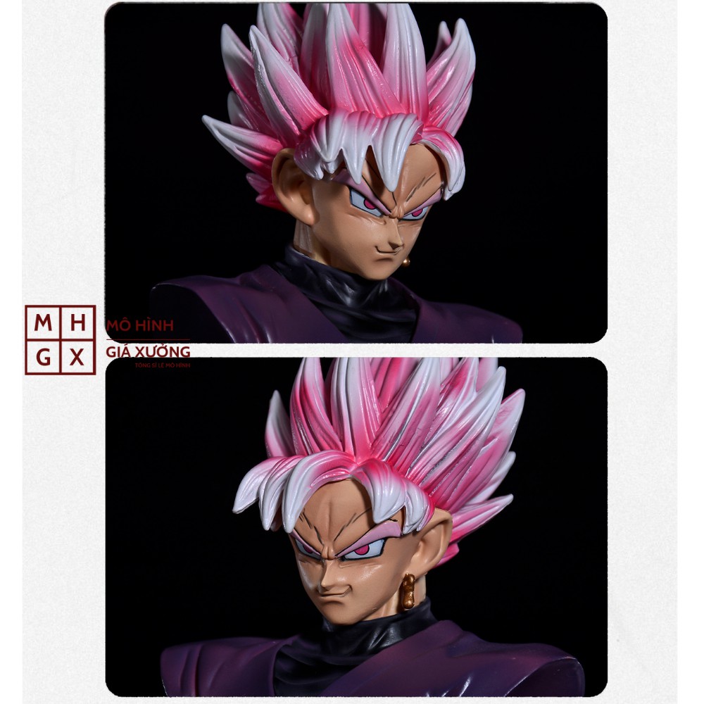 Mô hình Dragon Ball SonGoku Black Pink Tượng Bán Thân + có led cao 18cm , figure 7 viên ngọc rồng sogoku giá xưởng