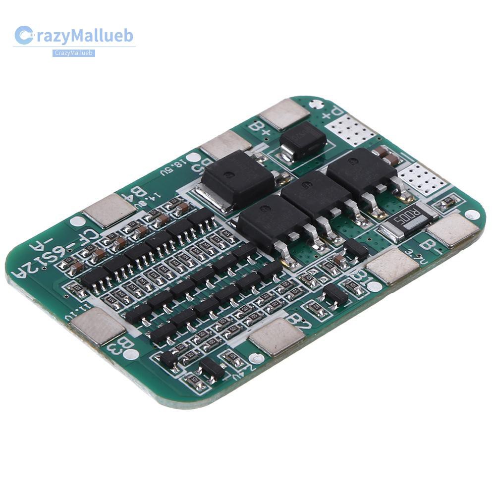 Bo Mạch Bảo Vệ Cra-On 6s 15a 24v Pcb Bms Cho Pin Li-Ion Lithium 6 Pack 18650