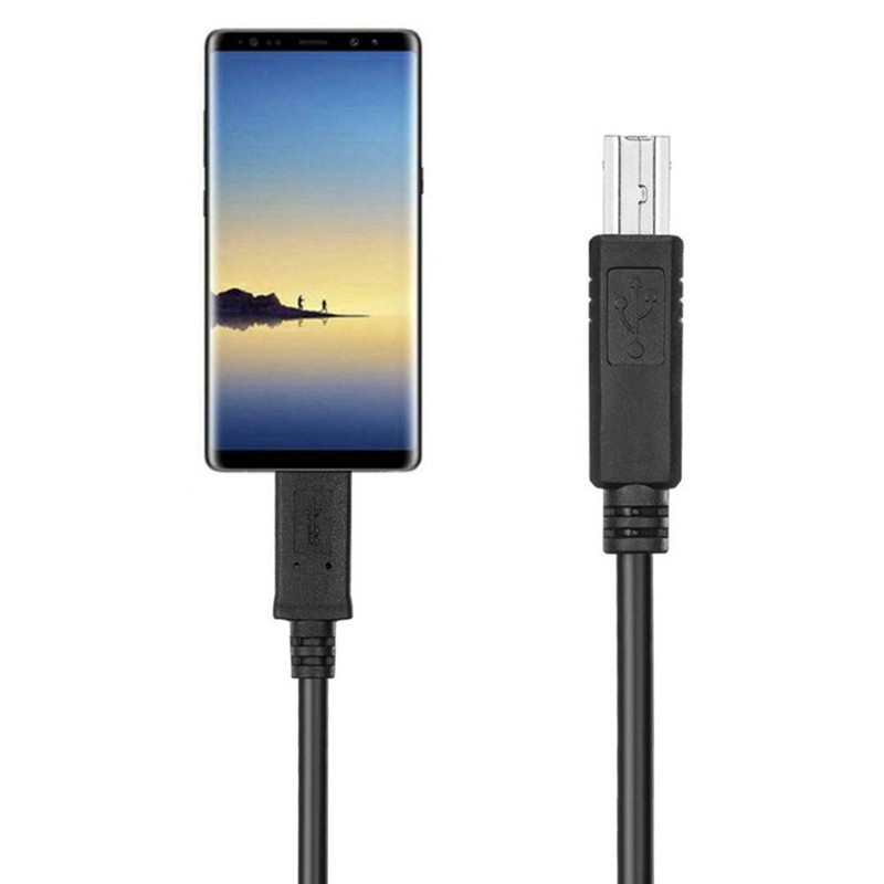 USB-C USB 3.1 Type C Male to USB2.0 USB B Male Data Cable 1M