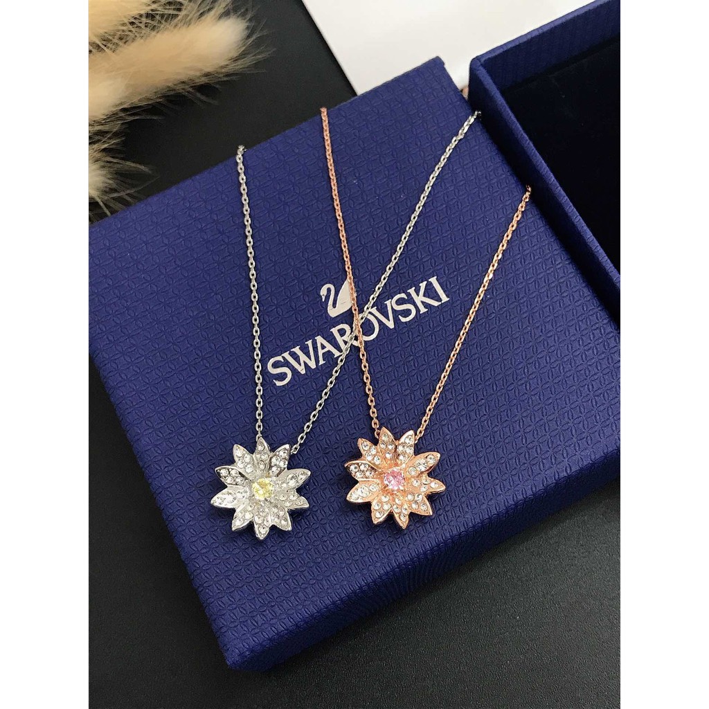 [Original] Swarovski ETERNAL FLOWER Small Daisy necklace S925 Silver Fashion Jewelry