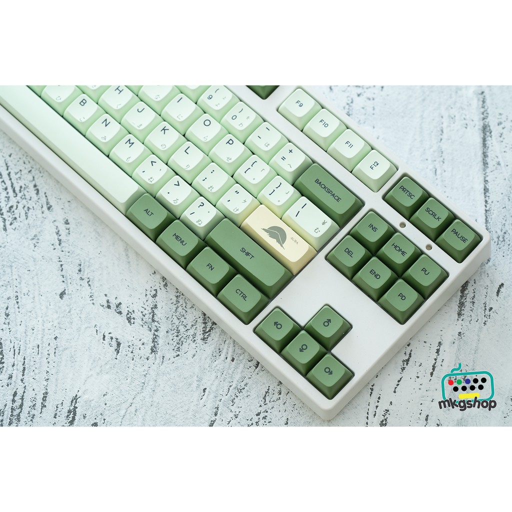 [Mã 33ELSALE hoàn 7% đơn 300K] Keycap xda Matcha PBT nút bàn phím cơ