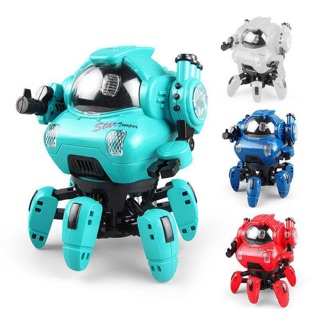 Đồ chơi robot nhún nhảy, quay 360 độ có nhạc đèn video shop tự quay