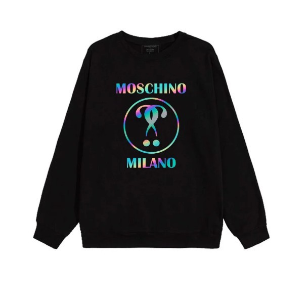 Áo Nỉ Sweater phản quang in Moschinoo Milanoo  [FREESHIP] Áo sweater dày dặn, áo sweater nam nữ đẹp,áo đôi đẹp