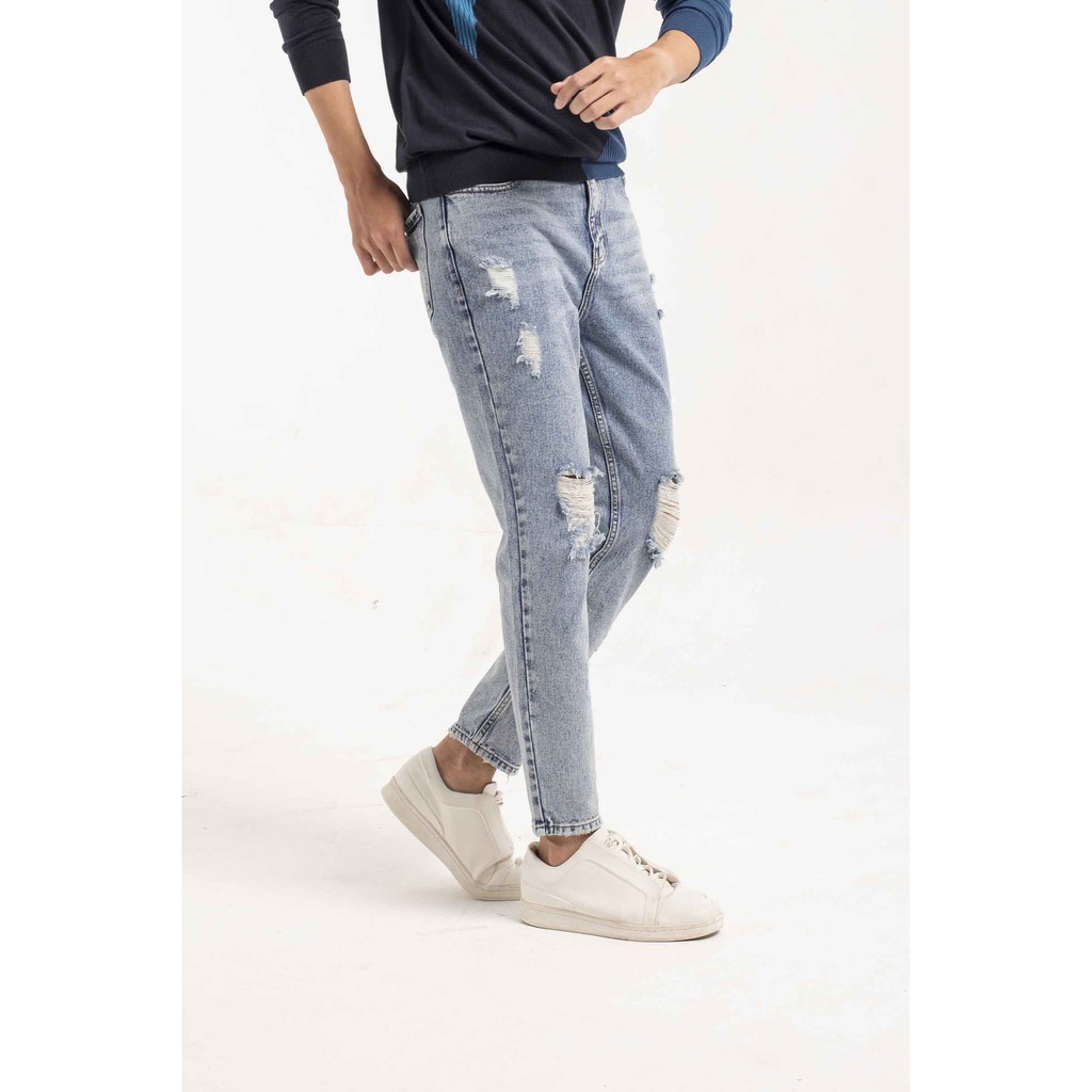 Quần jeans nam ARISTINO AJN00209 dáng suông nam tính