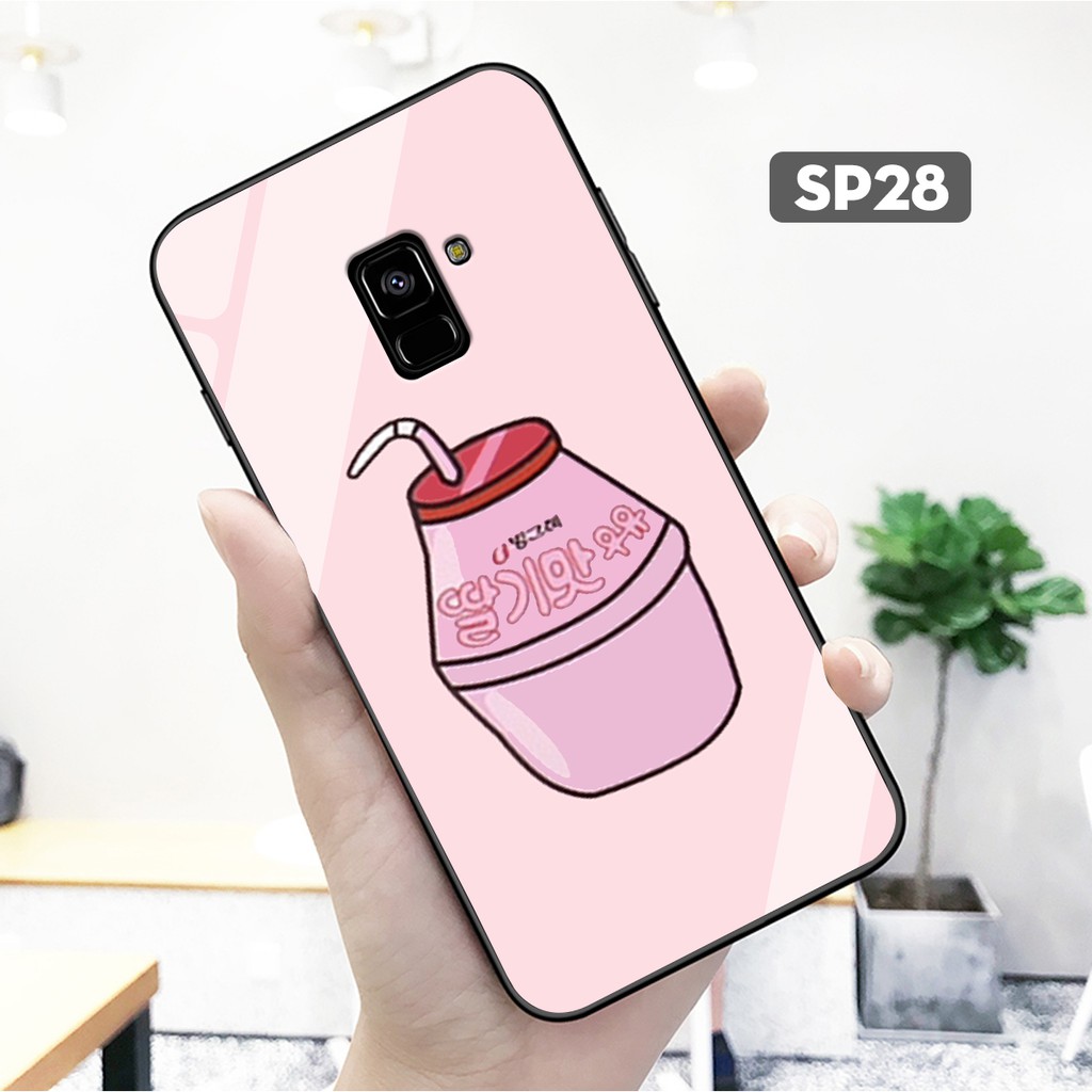 Ốp kính SAMSUNG A6/A6 PLUS - A8/A8 PLUS in hình dễ thương đa dạng cực chất phù hợp cho mỗi người