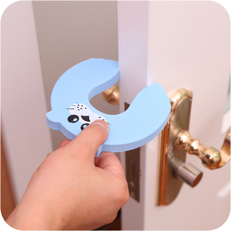 Dụng Cụ Chặn Cửa Bằng EVA Hình Thú Hoạt Hình Chống Kẹp Tay Bảo Vệ An Toàn Cho Bé