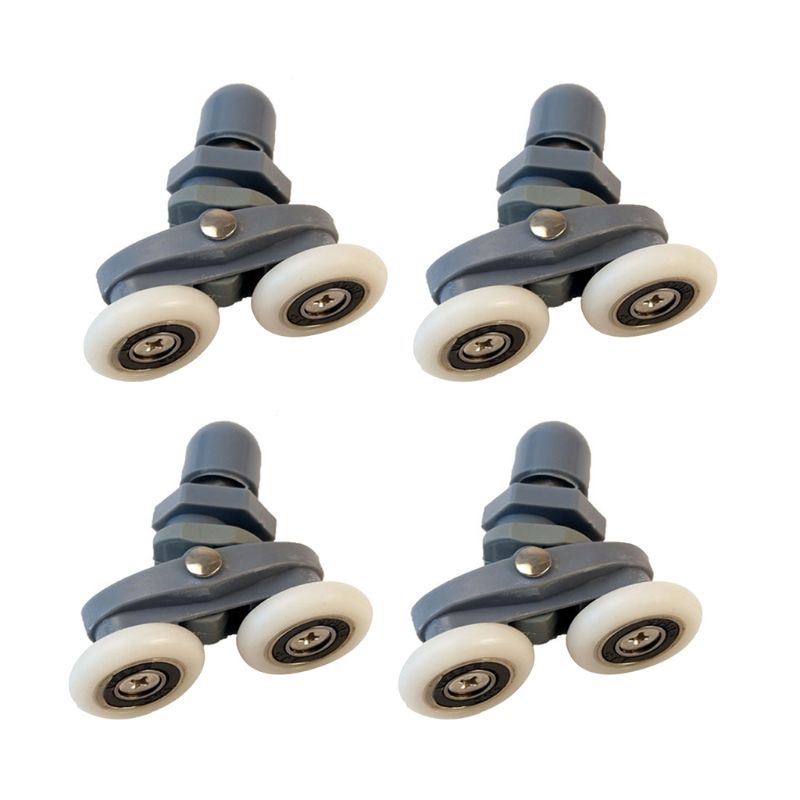 Bộ 4 Bánh Xe Ròng Rọc Điều Chỉnh Được Chuyên Dụng Cho Nhà Tắm