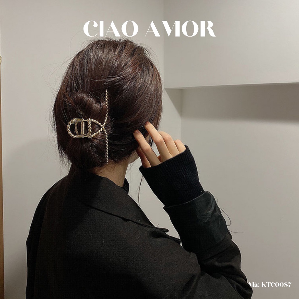 Kẹp tóc càng cua, Kẹp tóc nữ đơn giản hottrend Phụ kiện tóc Ciao Amor - KTC0087