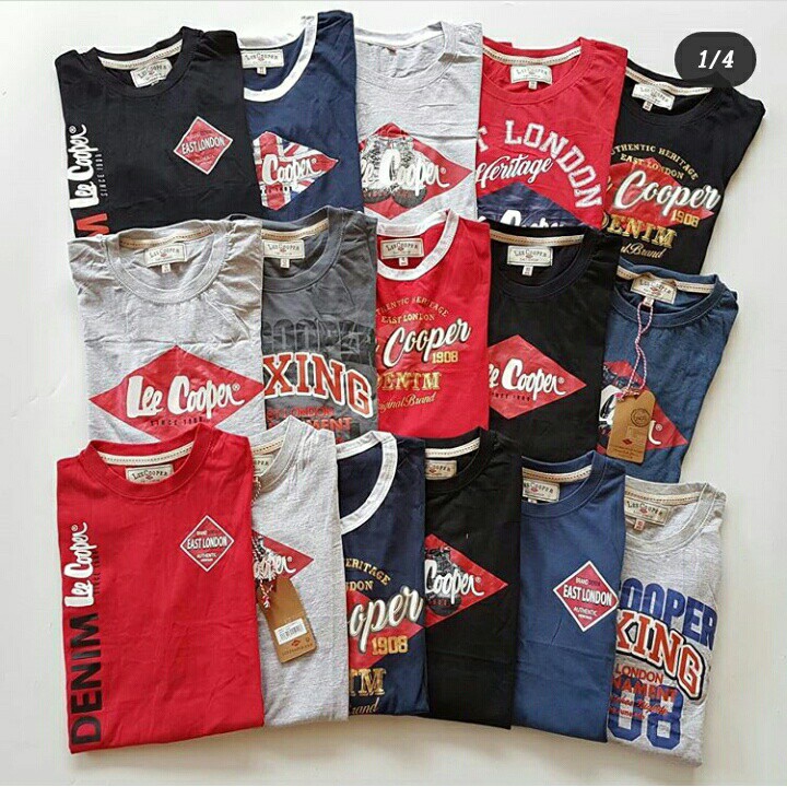 Áo Thun In Hình Xe Hơi Lee Cooper Đáng Yêu Cho Bé (size 2-4)