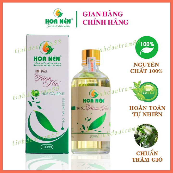 Tinh dầu Tràm NGUYÊN CHẤT Hoa Nén 100ml_Tinh dầu tràm gió thiên nhiên chăm sóc sức khỏe cho bé