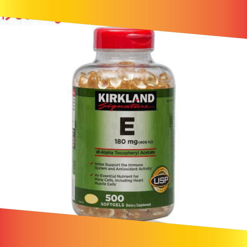 SALE 50% Vitamin E 400 IU 500 Viên Kirkland Của Mỹ 🍀Đẹp Da, Làm Chậm Lão Hóa  [ Uy Tín+Chính Hãng+Date mới] SALE 50%