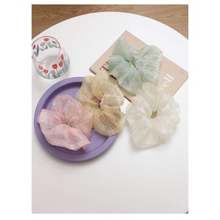 🕸Chun cột tóc scrunchies voan mỏng nhẹ