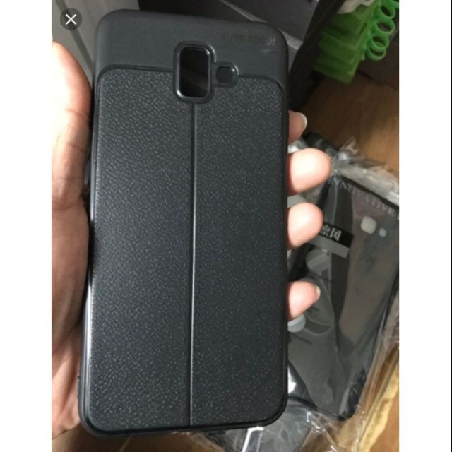 Ốp lưng dẻo cho Galaxy J6 Plus/ J6+/ J6 Prime Vân giả da Auto Focus