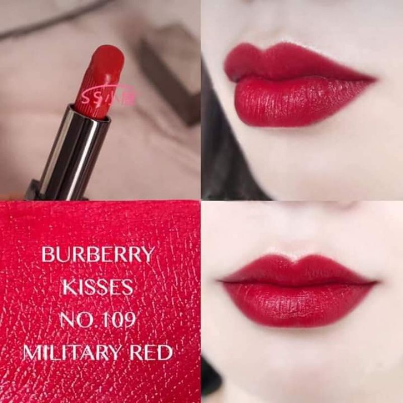 Son Burberry Kisses Mau 109 Military Red Son li TheFaceHolic