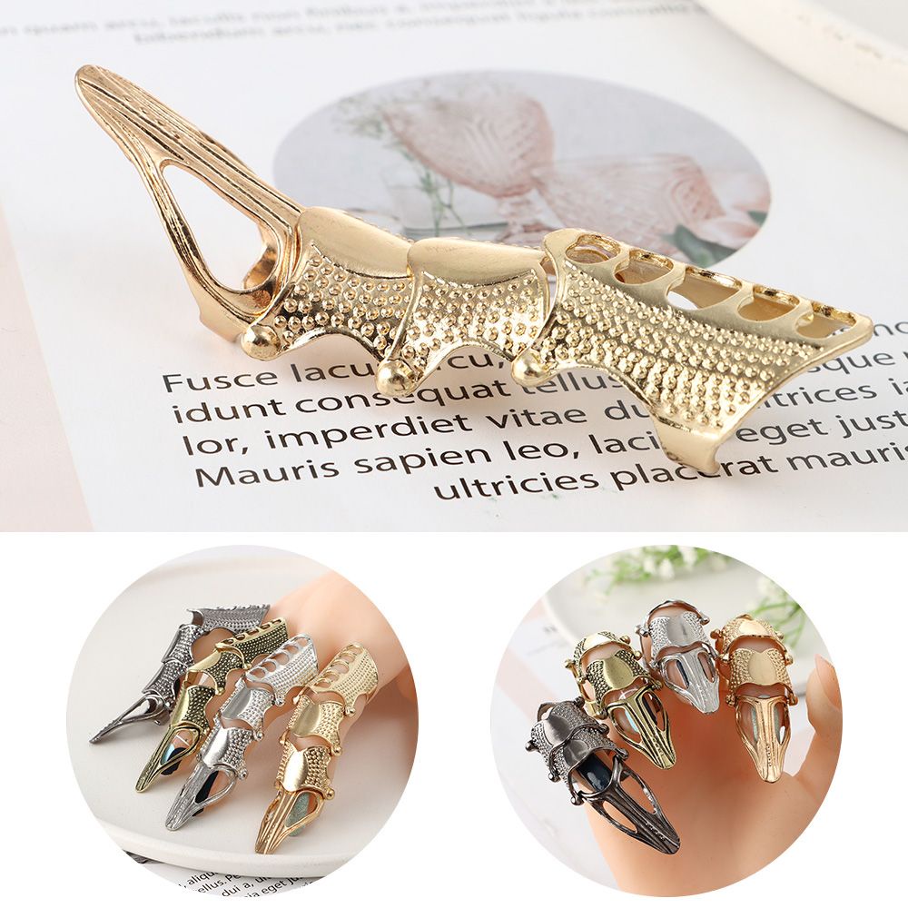 Nhẫn Hình Móng Vuốt Bằng Kim Loại Nhiều Màu Thời Trang