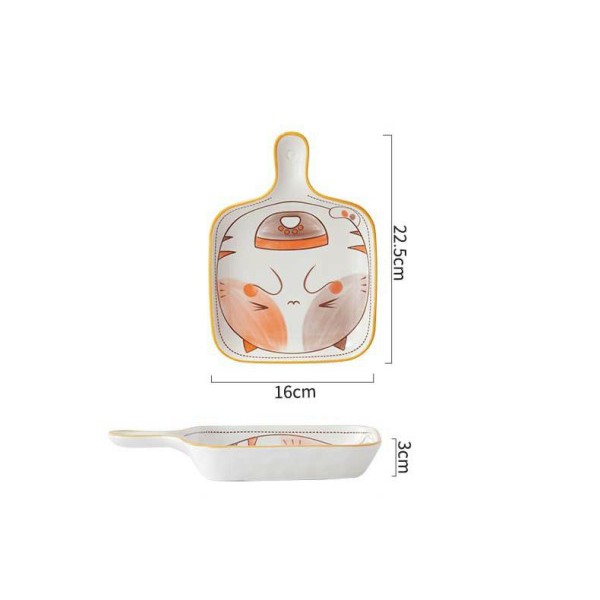 Set 3 Món bát đĩa chén sứ ngộ nghĩnh cute decor bằng sứ men đẹp