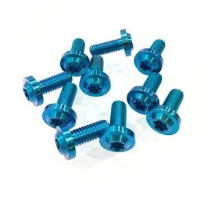 ỐC TITANIUM GR5 5x20 XANH NGỌC