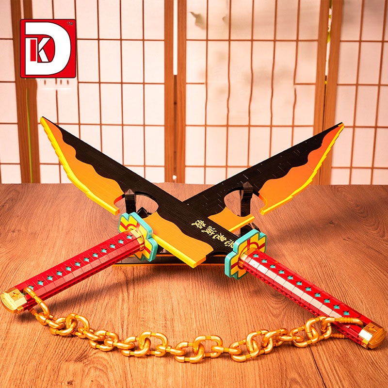 Đồ Chơi Lắp Ráp Mô Hình Thanh Song Kiếm Nhật Luân Nichirin Sword Model 1507 Với 1478 Chi Tiết