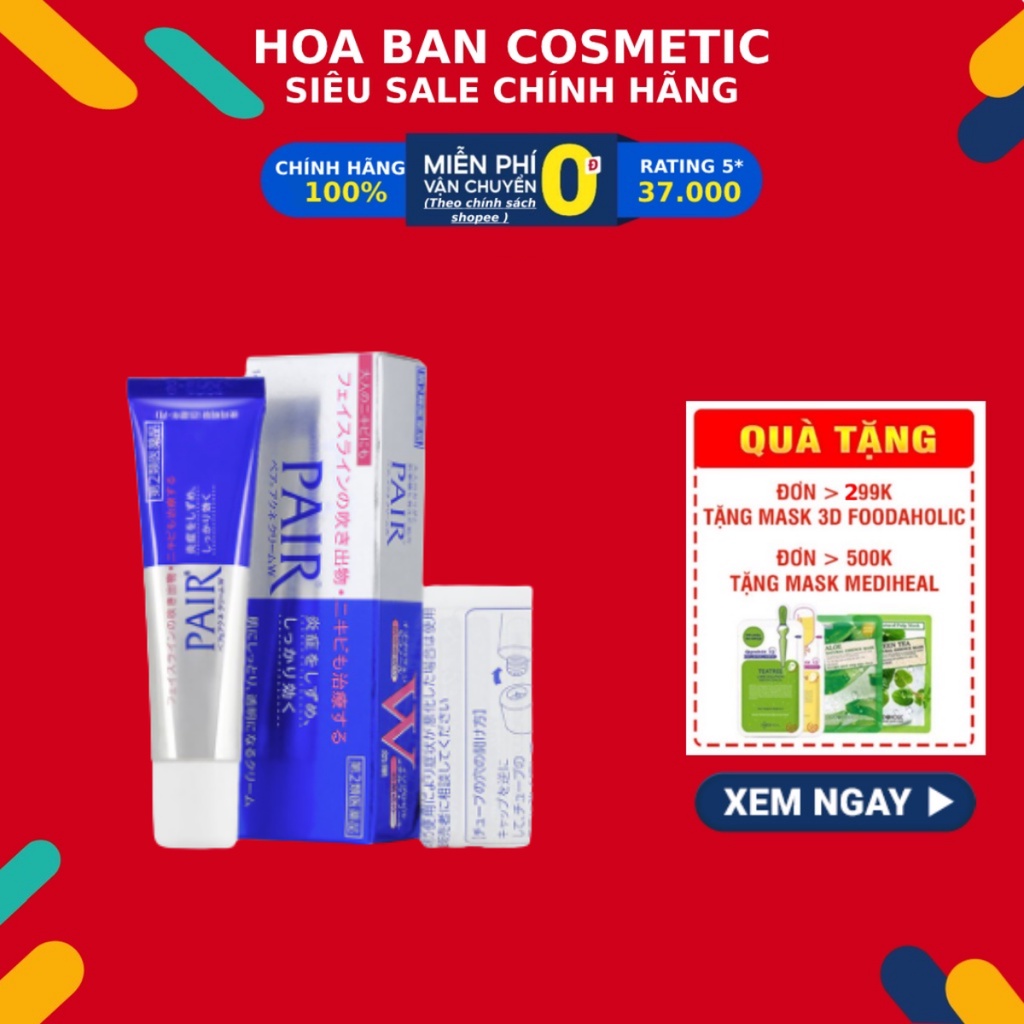 kem giảm mụn pair Kem Pair Acne Care Cream W giảm MỤN SỐ 1 NHẬT BẢN