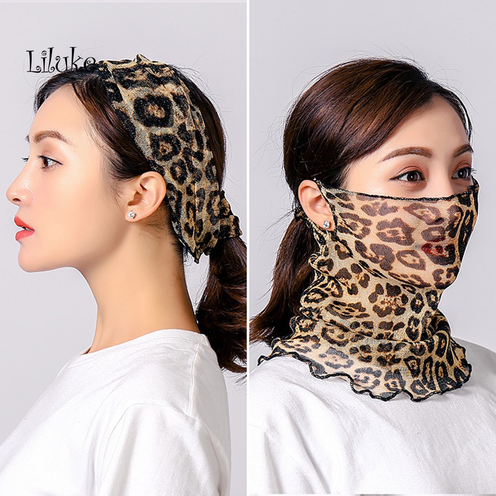 Khẩu Trang Chống Nắng Thoáng Khí Mềm Mại In Họa Tiết Xinh Xắn Cho Nữ