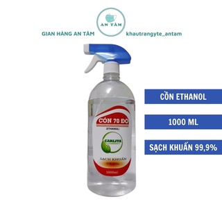 Cồn ethanol 70 độ sát khuẩn, vòi xịt - 1000ml