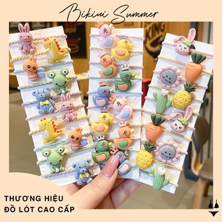 Set 10 dây buộc tóc cute siêu xinh cho bé yêu