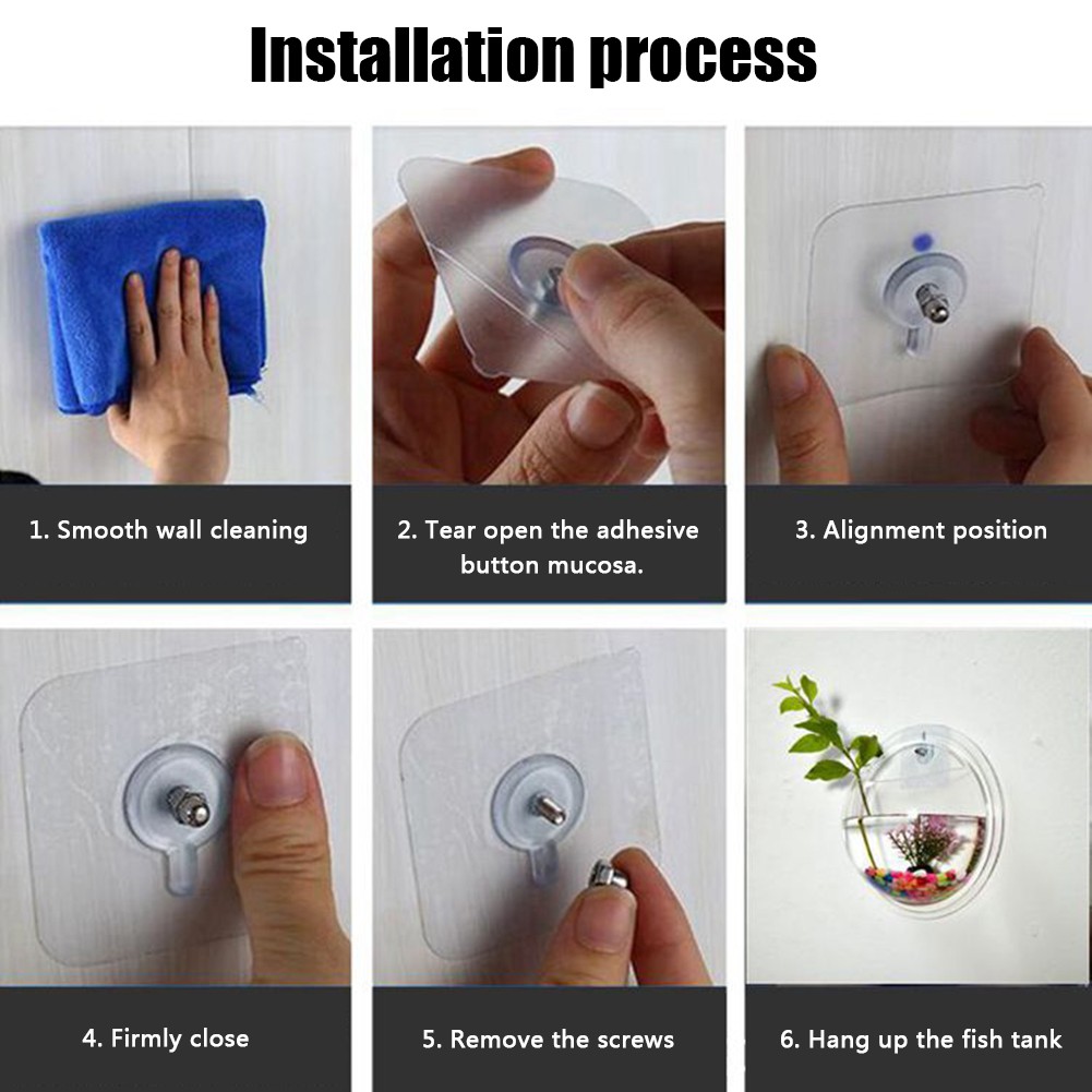 Bể cá treo tường trang trí bằng chất liệu Acrylic trong suốt