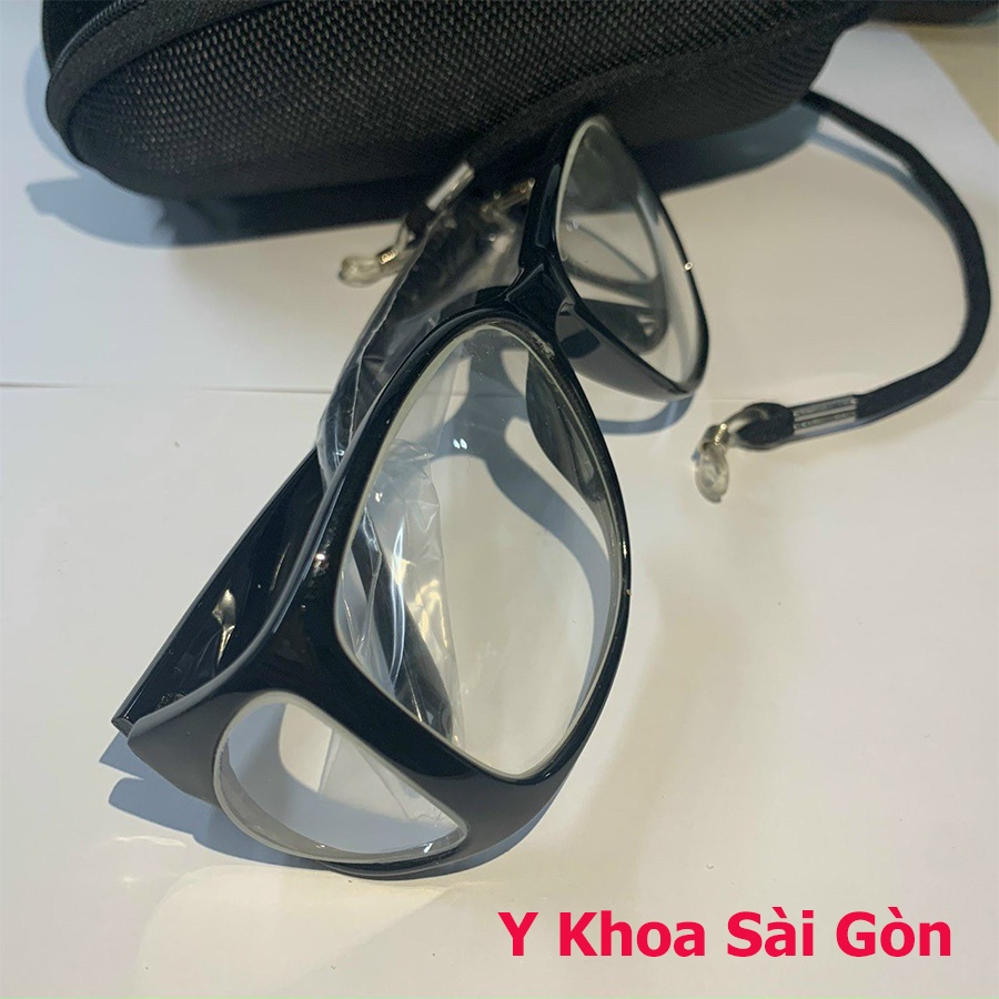 Kính Chì Đeo Mắt Chống Tia X Quang Dày 0.5mmPb - Bảo Vệ Mặt Trước và 2 Mặt Bên