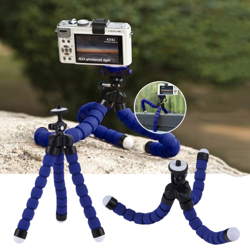 [Tripod mini] Giá đỡ 3 chân đa năng mini kèm đầu kẹp dùng cho máy ảnh, điện thoại - Tripod Bạch tuộc
